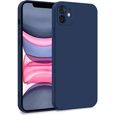 Image de MyGadget Coque Compatible avec Apple iPhone 11 Case TPU Souple &amp; Soft Doublure Microfibre Cover Protection Extra Fine Légère Bleu Foncé