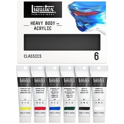 Image de Liquitex Professional Acrylique Heavy Body Set Classique 6X59ml