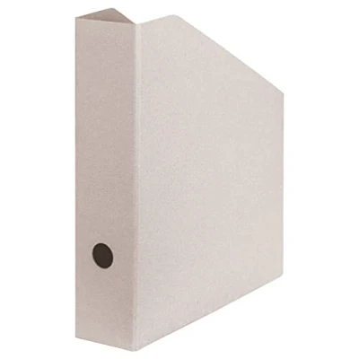Image de Falken Pure Raw Porte revues Gris En carton non traité Pour format A4/C4 7,5 cm de large Riveté Écologique Trou préhension FSC