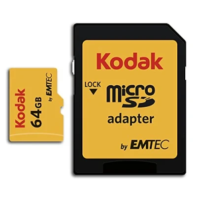 Image de Kodak Carte Micro SD 64 Go UHS I U1 V10 A1 microSDHC/XC Mémoire Vitesse de Lecture 85MB/s Max d&#039;Écriture 25MB/s Stockage Supplémentaire pour Smartphone/Tablette