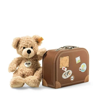 Image de Steiff Cosy Ours Teddy Fynn Dans Valise Beige 28 Cm