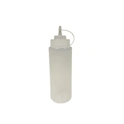 Image de METRO Professional Flacon verseur, 1025 ml, bouteille plastique, distributeur pipette avec bouchon, pour ketchup, sauce, peinture, patisserie, transparent