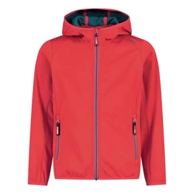 Image de CMP Veste softshell légère pour enfants avec capuche fixe, Campari, 152