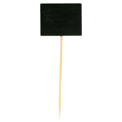 Image de Brochette à tableau Noir Rectangle 3.5x2.5x9cm
