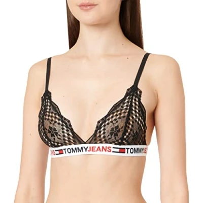 Image de Tommy Hilfiger Unlined Triangle UW0UW03829 Soutiens Gorge, 20, Noir (Black), M Femme