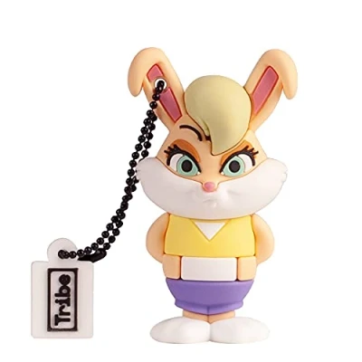 Image de Tribe Clé USB 32 Go Lola Bunny Mémoire Flash 2.0, Personnage Original Looney Tunes, Compatible avec Windows, Linux et Mac Multicolore