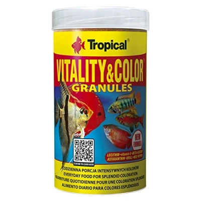 Image de Vitality&amp;Color GRANULES 250ml / 138g Nourriture granulée rehaussant la Couleur et revitalisante pour Poissons Un Usage Quotidien