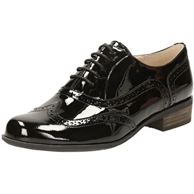 Image de Clarks Femme Hamble Oak&#039; Boty, Noir Black Pat, 39.5 EU