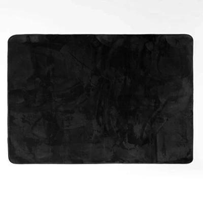 Image de douceur d&#039;interieur FLANOU Tapis Rectangle, Noir, 120 x 170 CM