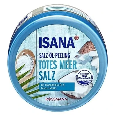 Image de Gommage au sel et à l&#039;huile de noix coco Pour le corps Avec la mer Morte, huile macadamia extrait une sensation peau super douce délicate 300 g