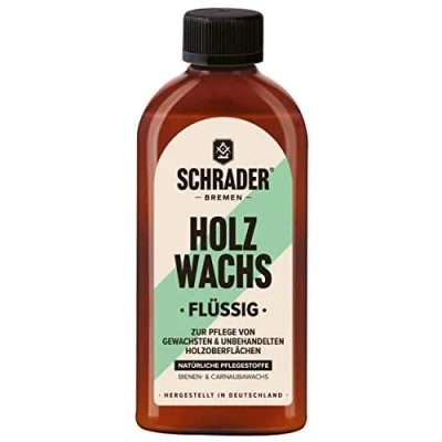 Image de SCHRADER Cire liquide pour bois Produit d&#039;entretien meubles en 250 ml Fabriqué Allemagne