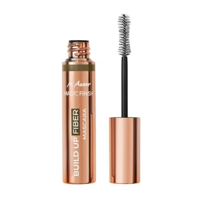 Image de M. Asam MAGIC FINISH BUILD UP FIBER Mascara noir profond (13 ml) aux fibres végétales pour un volume maximal, effet faux cils et microfibres brosse courbée