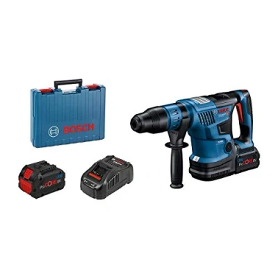 Image de Bosch Professional Perforateur sans fil BITURBO GBH 18V 36 C (SDS max, avec 2 batteries ProCORE18V 8.0Ah, chargeur GAL 1880 CV, module Bluetooth GCY 42, poignée supplémentaire, dans coffret)