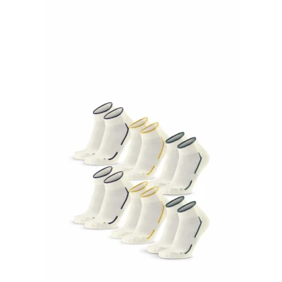 Image de Danish Endurance Quarter 6PACK Chaussettes de sport, Taille: 43 47, offwhite dark green navy mustard