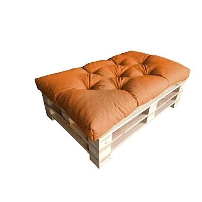 Image de chilly pilley Coussin De Palette EU Flocons Mousse pour Meublespalette Dossier Canapé Siège Latéral Ensemble Coussins Nombreuses (Coussin D&#039;assise 120 x 60 Orange)