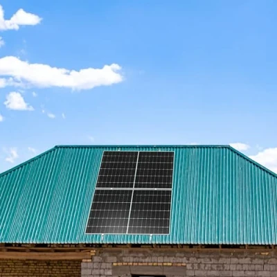 Image de NuaSol Kit de montage photovoltaïque pour toit en tôle trapézoïdale Fixation 2 modules Profil U 20 cm Support panneau solaire avec pince d&#039;extrémité, centrale et vis