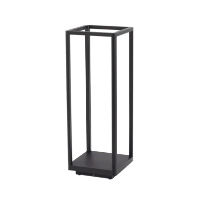 Image de Lucande luminaire pour socle LED Thorvid, noir, aluminium