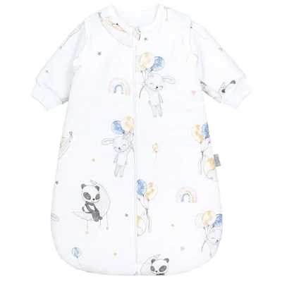 Image de TupTam Gigoteuse toutes saisons bébé ronde matières certifiées OEKO TEX avec manches amovibles 2,5 TOG unisexe, Animaux/Ballons/Lune, 80 86