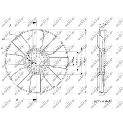 Image de NRF 49807 Roue du souffleur, refroidissement moteur