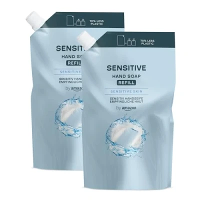 Image de by Amazon Savon pour les mains Peaux sensibles (recharge), 2 x 1 000 ml