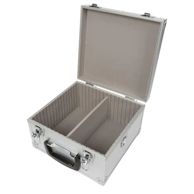 Image de Coffret 40 CD 290 x 265 183mm Pour angles vifs 2 compartiments Fermetures à clef
