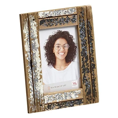 Image de walther design cadre photo crème/bleu 10 x 15 cm Dupla Portrait Frame YA015C