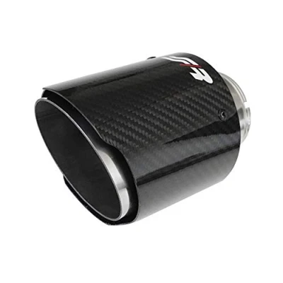 Image de Simoni Racing TRX/96C Embouts d&#039;Échappement 102mm carbone rond, droit Acier inoxydable 155mm