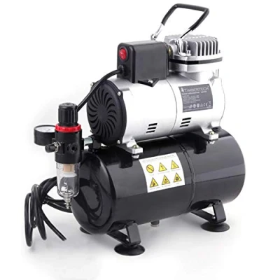 Image de TIMBERTECH amélioré Compresseur Airbrush de avec ventilateur refroidissement/réservoir d&#039;air/Autostop Autostart pour la beauté, tatouage passe temps, clou, etc.