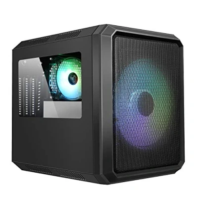 Image de Itek Boitier Cube Micro ATX QBO 8 Evo RGB avec fenêtre (Noir)