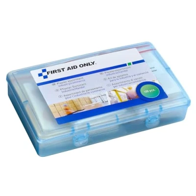 Image de First Aid Only plaster set « industry/trade » (100 pièces) 100 plâtres de différentes tailles et formes dans une boîte plâtre refermable P 10023