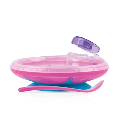 Image de Nûby ID5342PINK Assiette chauffante avec Ventouse 3+ Mois