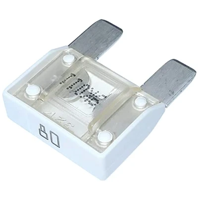 Image de AERZETIX: Fusible Grand Blanc Maxi 80A 6V 12V 24V 32V 29mm Auto Voiture Camion Utilitaire C10061