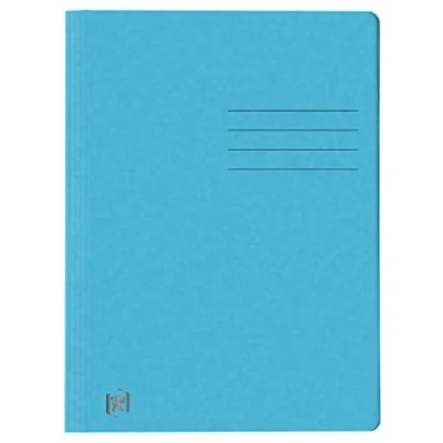 Image de Oxford 400116200 Lot de 25 chemises Top File+ extra fines en carton 390 g Format A4 bleu clair