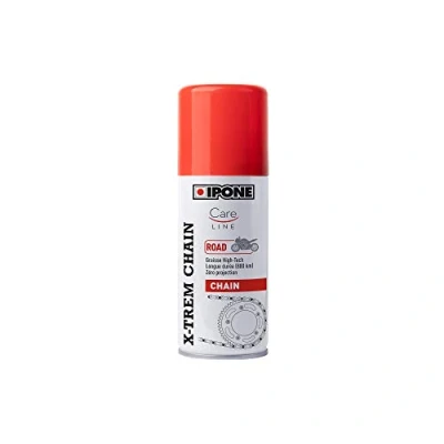 Image de IPONE Graisse de Chaîne pour Moto Route X trem Chain Road Tenue longue durée 800 km Pulvérisation précise sans projection Visible à l&#039;application 100ml