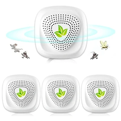 Image de Ultrasons pour souris, répulsif ultrasonique anti moustiques, appareil insectes, cafards, rats, fourmis, araignées 4 packs