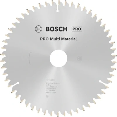 Image de Bosch 2608640510 Lame de scie circulaire Multi Material 200 x 30 2,4 mm, 54, 1 pièce