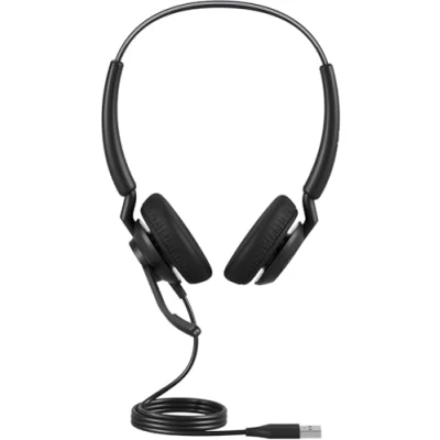 Image de Jabra Engage 40 Micro casque filaire stéréo avec contrôle d&#039;appels intégré 2 micros à réduction de bruit, câble USB A Fonctionne les plateformes UC telle que Zoom &amp; Unify Noir