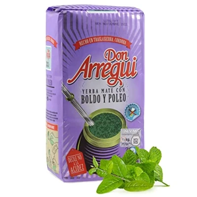 Image de Yerba Maté Don Arregui Boldo 500g + échantillon cadeau (40g):Riche en antioxydants et vitamines, accélère le métabolisme, sans sucre!