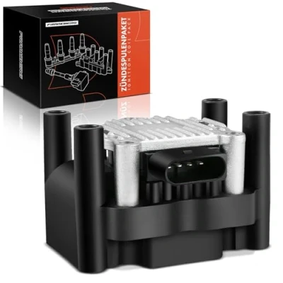 Image de Frankberg Module d&#039;allumage Bobine compatible avec A1 A2 A3 A4 Altea Exeo Ibiza Leon Toledo Fabia Octavia Rapid Superb Beetle J e t a B o r Caddy Golf Polo 032905106B