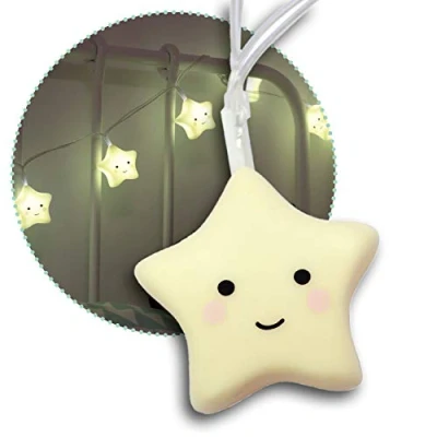 Image de Reer Guirlande lumineuse Lumilu 52195 Avec étoiles Pour chambre d&#039;enfant Cadeau d&#039;anniversaire Jaune
