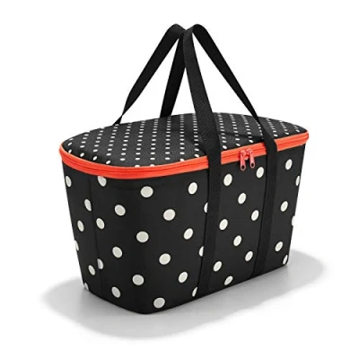 Image de reisenthel coolerbag sac isotherme pour les courses, complément du carrybag, isolation épaisse, doublure en feuille d&#039;aluminium, 2 anses, fond stable &amp; résistant, 20l, pattern mixed dot