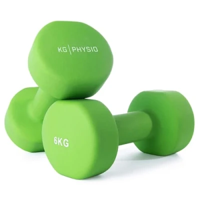 Image de Haltère musculation en néoprène, ensemble de 2 poids (2 x 6KG)