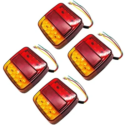 Image de feu arrière de caravane, camion remorque Lemonbest 12V Caravan 26 LED pour camion, remorque, fourgon utilitaire (Pack of 4X)