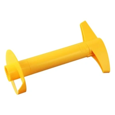 Image de Fackelmann 44101 Coupe ananas, tranche vide Plastique, Jaune, 20,5 x 13 9 cm