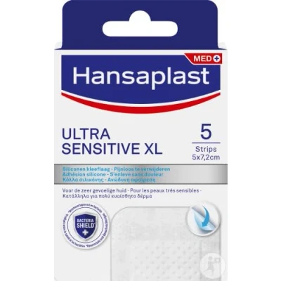 Image de Hansaplast Ultra Sensitive XL Pansements 5 x 7,2 cm