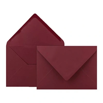 Image de Neuser FarbenFroh 80 g/m2 Enveloppes à Coller au Sol B6 175 x 125 mm 75 Umschläge Weihnachtsrot