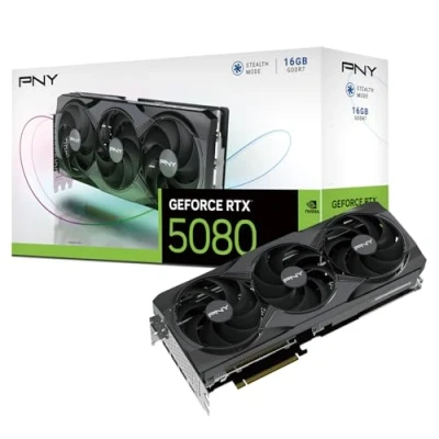 Image de PNY GeForce RTX 5080 Triple Fan NVIDIA 16 Go GDDR7 Neuf