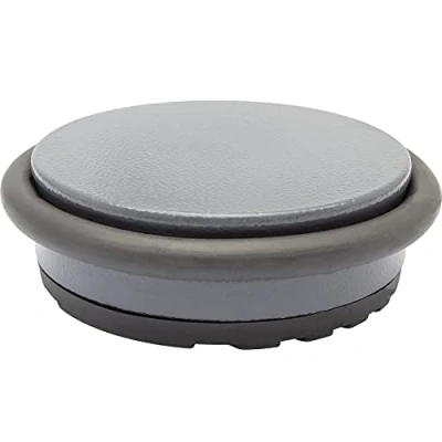 Image de WAGNER butoir de porte BIG DISK COLOR ANTHRACITE diamètre Ø 98 x 30 mm, placement sur sol, premium en acier industriel et caoutchouc thermoplastique, 750 g 15519201