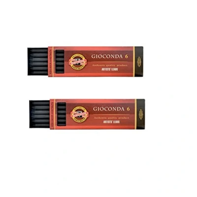 Image de 2x Koh I Noor Graphite Mines de 5,6 mm 6B 4865 Artiste pour porte mine (2x 6 mines)