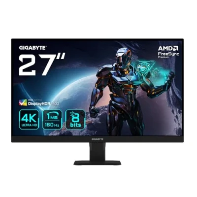 Image de GIGABYTE GS27U 27 Moniteur de jeu UHD 3840 x 2160, 160Hz, 1ms, 350 cd/m², Display HDR400, HDMI 2.1, DisplayPort 1.4 Neuf